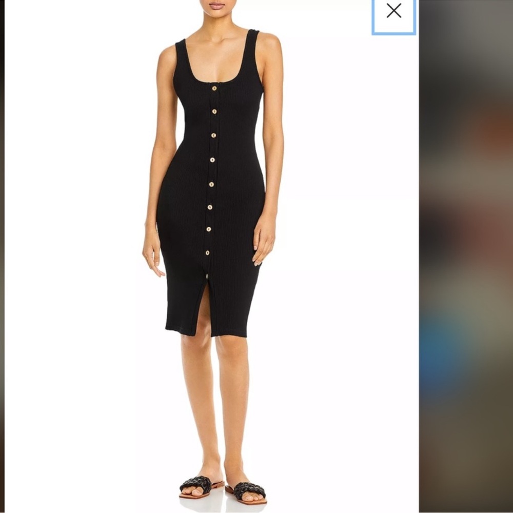 Aqua Bloomingdale’s ribbed knit dress